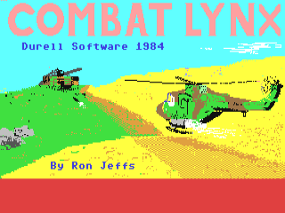 Combat Lynx and White Viper title screen for Commodore 64